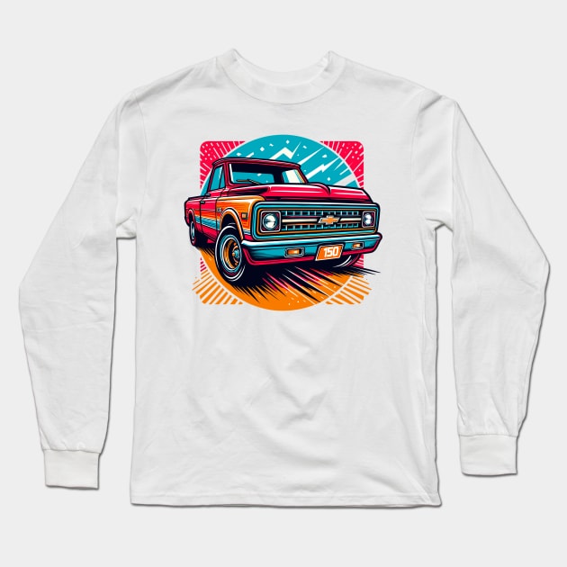 Chevy Pickup Long Sleeve T-Shirt by Vehicles-Art